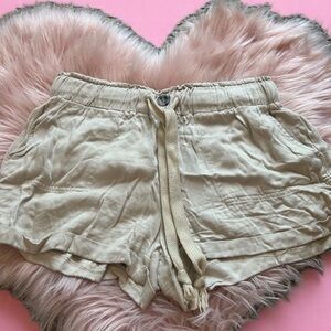 Charlotte Russe High Waist Tan Shorts
